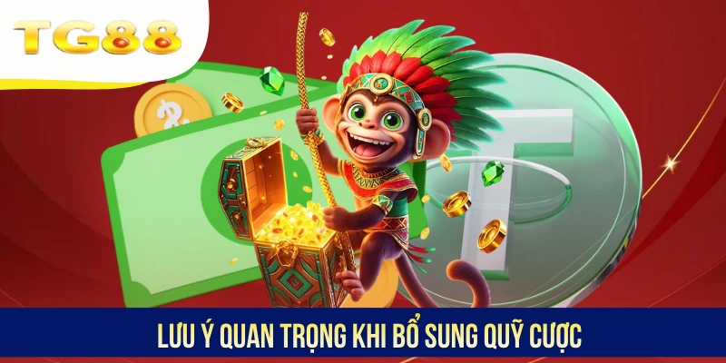 Lưu ý quan trọng khi bổ sung quỹ cược